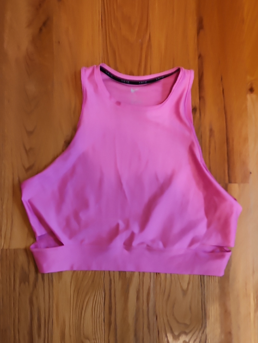 Nike Pink Cropped High-Neck Tank Top